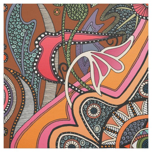 MINNIE henna Fabric Stof (Swatch)