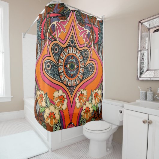 MINNIE henna Shower Curtain Douchegordijn (In situ)