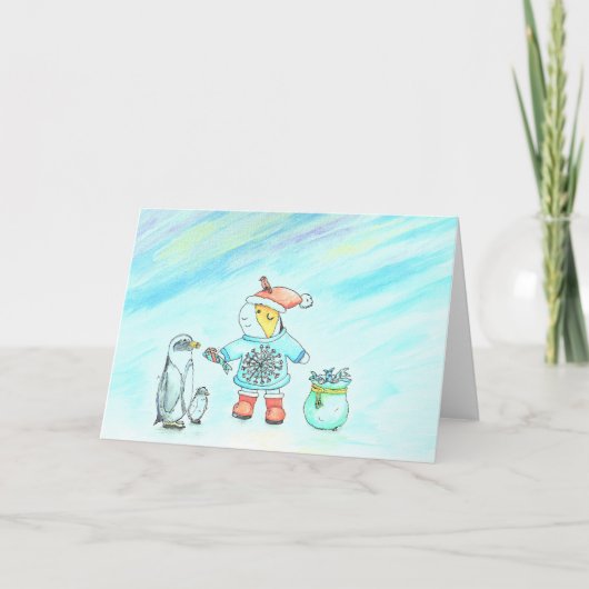 Minnie het cavia die Kerstcadeaus geeft Holida Feestdagen Kaart (Voorkant)