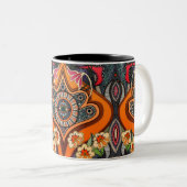 MINNIE-Mok van twee-toonkoffie met roet Tweekleurige Koffiemok (Voorkant rechts)