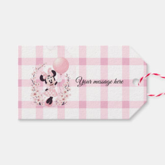 Minnie mouse Editable party gift tags Cadeaulabel