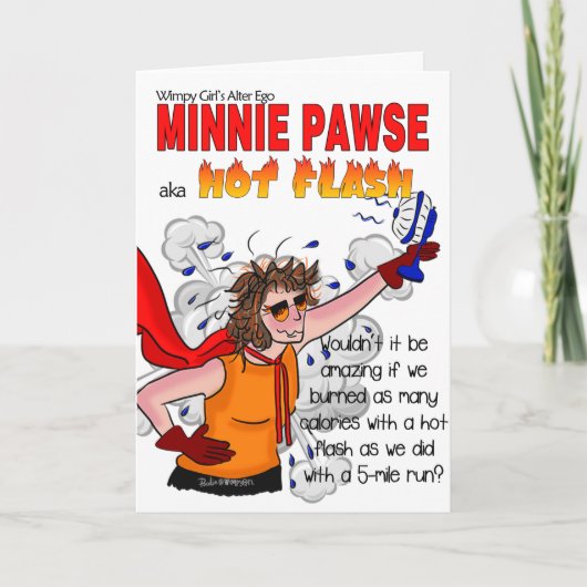 Minnie Pawse - Wereldmenopauze Dag Kaart (Voorkant)