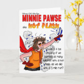 Minnie Pawse - Wereldmenopauze Dag Kaart (Gele Bloem)