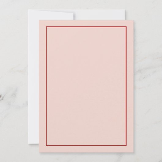 MINNIE Retro Roze Rode Bachelorette Weekend Kaart (Achterkant)