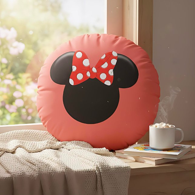 Minnie Rond Kussen (Creator heeft geüpload)