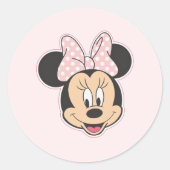 Minnie Ronde Sticker (Voorkant)