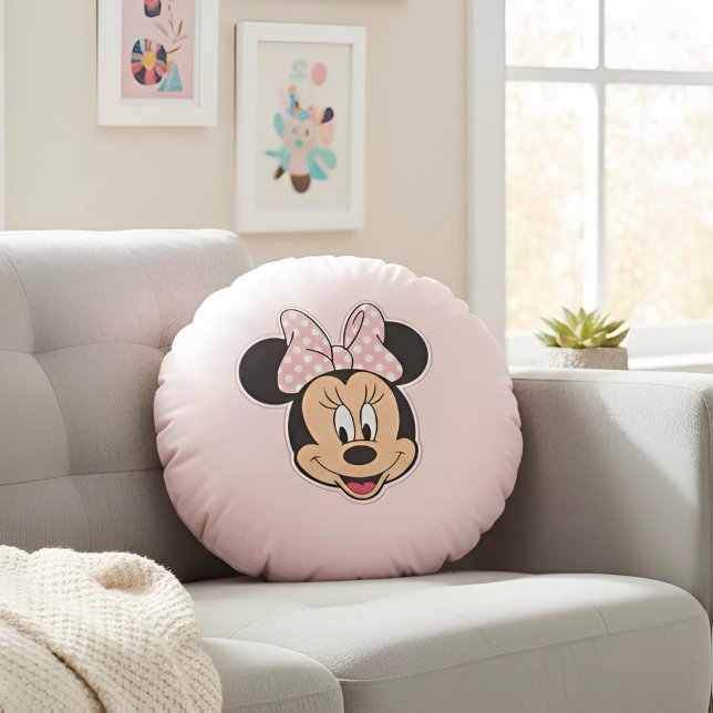 Minnie Round Pillow Rond Kussen (Creator heeft geüpload)