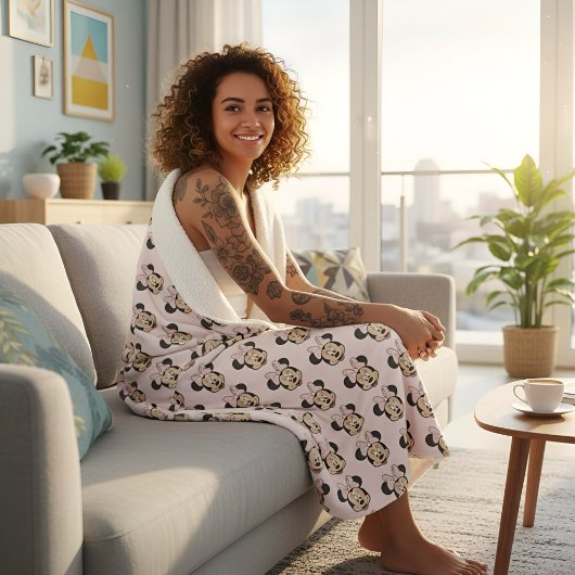 Minnie Sherpa Blanket Sherpa Deken