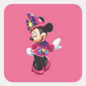 Minnie Vierkante Sticker (Voorkant)