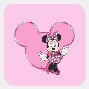 Minnie Vierkante Sticker