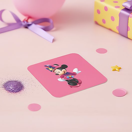Minnie Vierkante Sticker