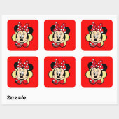 Minnie Vierkante Sticker (Vel)