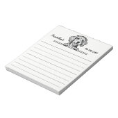 Minnimale Cute Pets Design - Hond 1 Notitieblok (Linkerzijde)