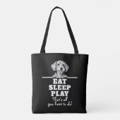 Minnimale huisdierontwerpen - Hond 1 Tote Bag (Achterkant)
