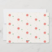 Minnimale malse uitdrukking huisdier kerstfoto feestdagenkaart (Achterkant)