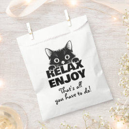 Minnimales ontwerp met cute kitty - KAT 1 Bedankzakje