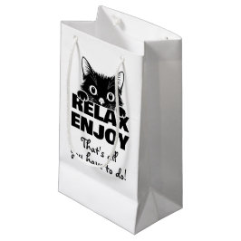 Minnimales ontwerp met cute kitty - KAT 1 Klein Cadeauzakje