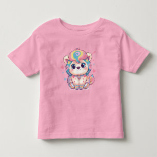 Minnimumnistische Illustratie van een Mooie Katten Kinder Shirts