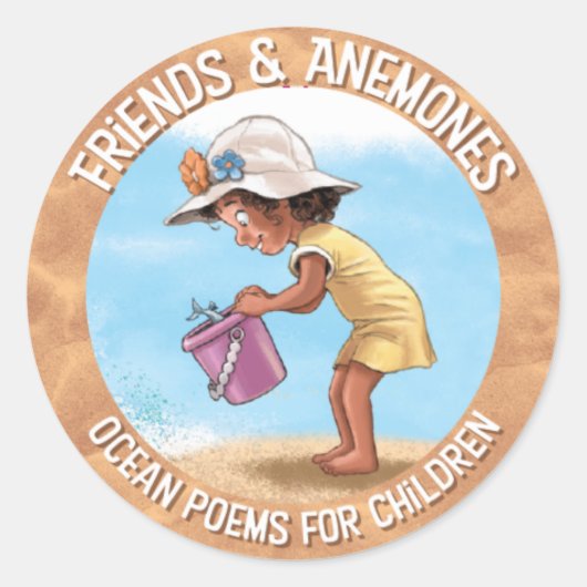 Minnow Ronde Sticker (Voorkant)