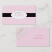minny zilverdamproze + zwart visitekaartje (Voorkant / Achterkant)