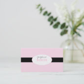 minny zilverdamproze + zwart visitekaartje (Staand voorkant)