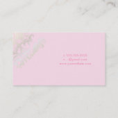 minny zilverdamproze + zwart visitekaartje (Achterkant)