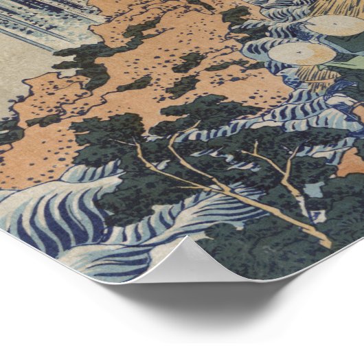 Mino No Kuni Yoro No Taki - Hokusai Poster (Hoek)