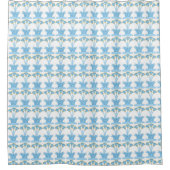 Minoan Lilies aqua 1 Shower Curtain Douchegordijn (Voorkant)