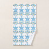 Minoan lilies aqua buttercup bad handdoek (Handdoek)