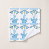 Minoan lilies aqua buttercup bad handdoek (Wasdoekje)