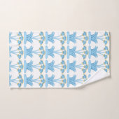 Minoan lilies aqua buttercup bad handdoek (Handdoek)