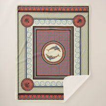 Minoan Palace Sherpa Blanket