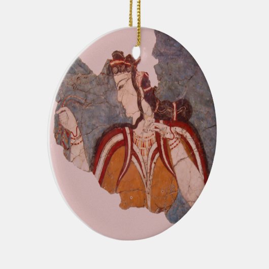 Minoan Wall schilderen Keramisch Ornament (Rechts)