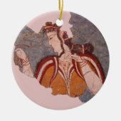 Minoan Wall schilderen Keramisch Ornament (Voorkant)