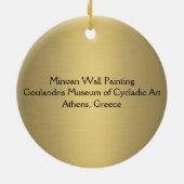 Minoan Wall schilderen Keramisch Ornament (Achterkant)