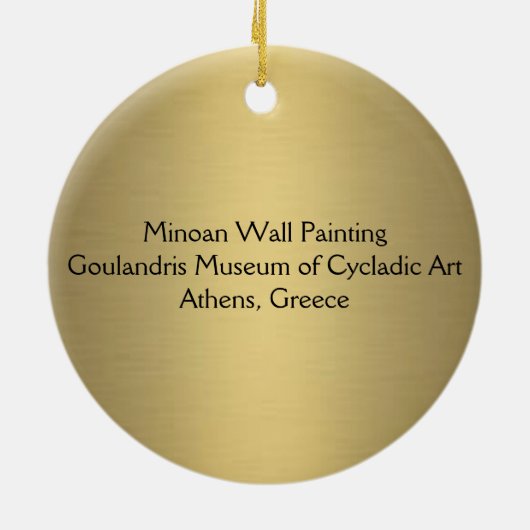 Minoan Wall schilderen Keramisch Ornament (Achterkant)