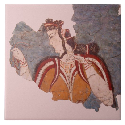 Minoan Wall schilderen Tegeltje (Voorkant)