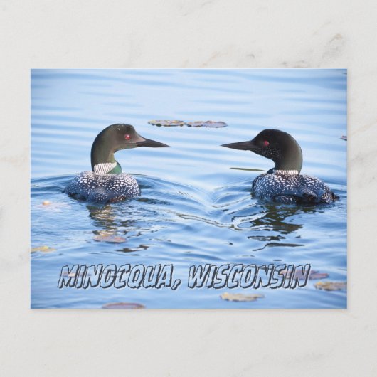 Minocqua, WI briefkaart souvenir (Voorkant)