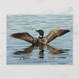 Minocqua, WI briefkaart souvenir