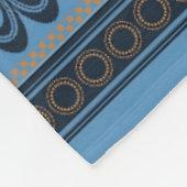 Minoïsch blauw fleece deken (Hoek)