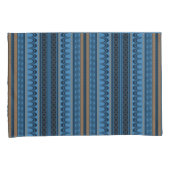 Minoïsch blauw kussensloop (Voorkant-Rechts)