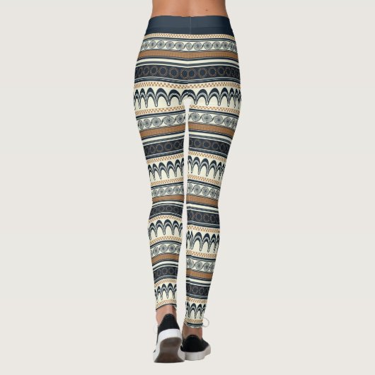Minoïsch patroon leggings (Achterkant)