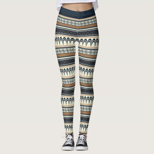 Minoïsch patroon leggings (Voorkant)