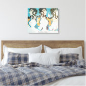 Minoïsche beschaving / 3 vrouwen / Bronstijd / Canvas Afdruk (Insitu (Slaapkamer))