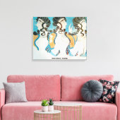 Minoïsche beschaving / 3 vrouwen / Bronstijd / Canvas Afdruk (Insitu (Woonkamer))
