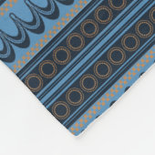 Minoïsche blauwe fleecedeken II Fleece Deken (Hoek)