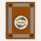 Minoïsche dolfijn notitieboek (Voorkant)