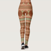 Minoïsche geometrische Leggings - Griekse kunst (Achterkant)