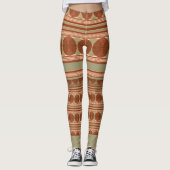 Minoïsche geometrische Leggings - Griekse kunst (Voorkant)
