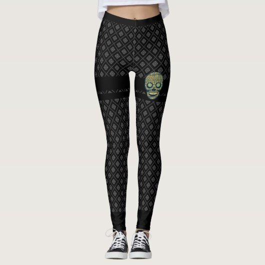 Minoïsche schedel leggings (Voorkant)